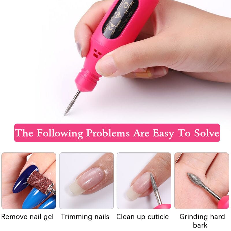 USB Portable Nail Drill Tools & Accessories BORN PRETTY 