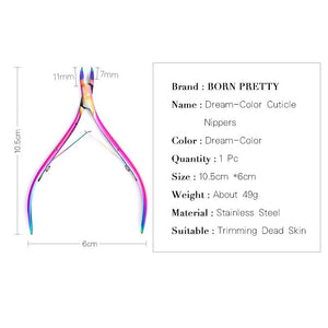 Nail Cuticle Remover Nipper Cutter Stainless Steel Dead Skin Remover Scissor Nail Tools BORN PRETTY 
