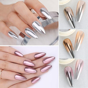 Double Colors Solid Mirror Powder Nail Powder BORN PRETTY 
